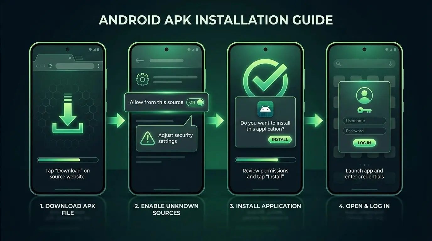 Spinbet Android APK installation guide Android APK installation steps for Spinbet app download