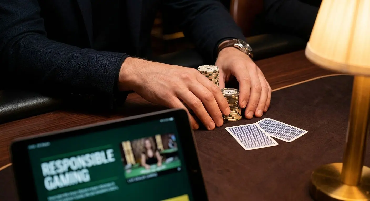 Responsible Live Play at SpinBet Responsible player using a live table with a calm and controlled approach