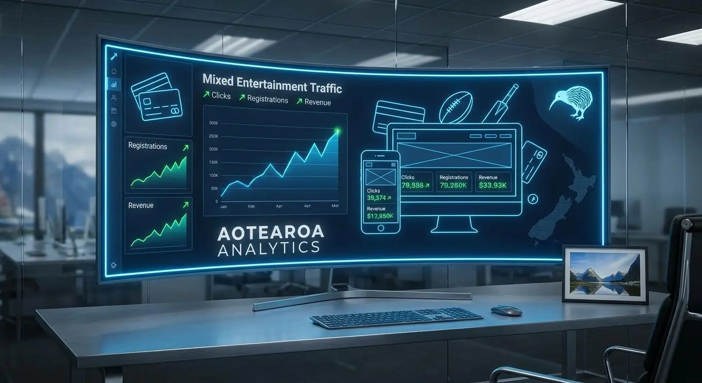 Affiliate analytics dashboard for NZ mixed traffic